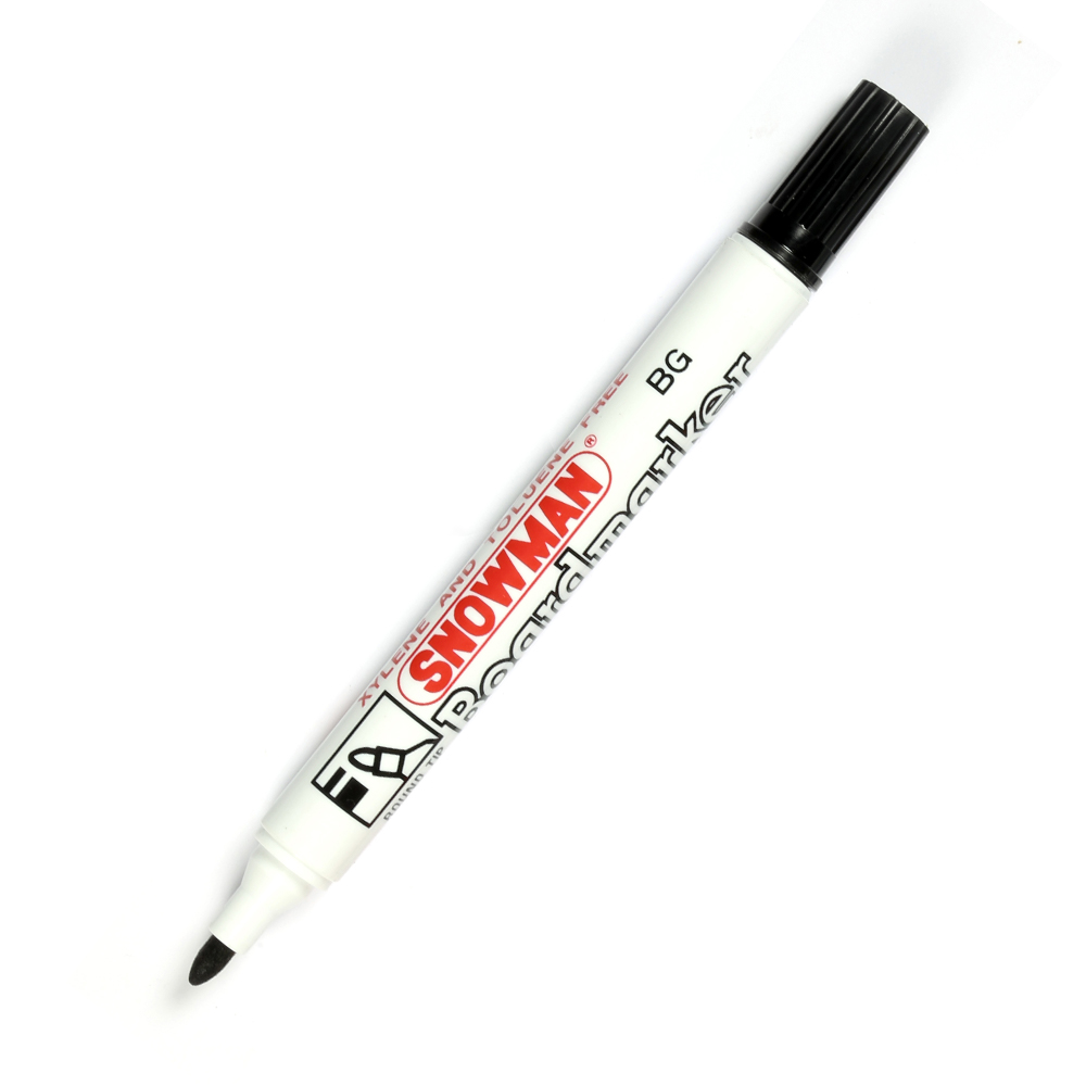 أقلام سبورة مدبب أسود سنومان SNOWMAN-BG-12