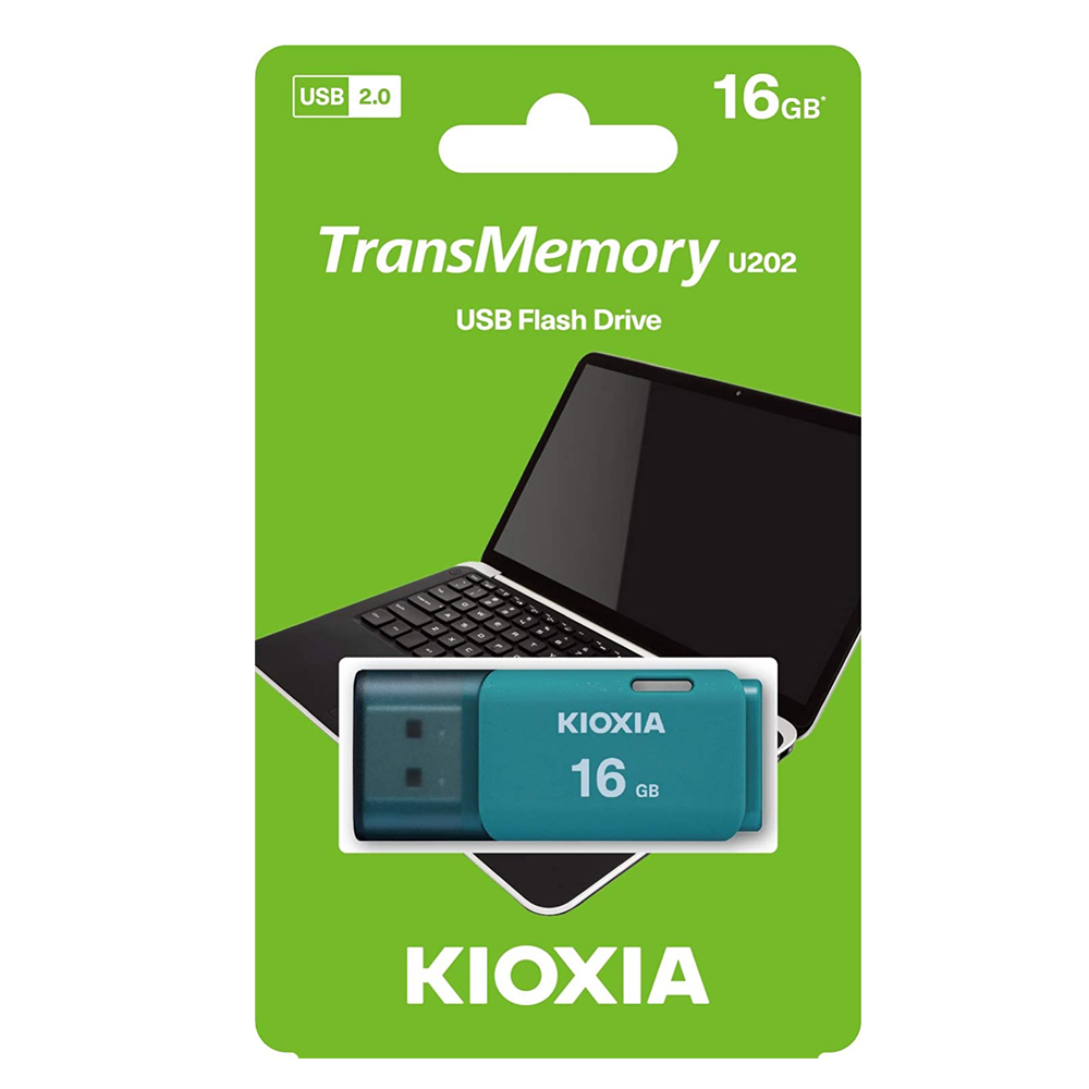 فلاش دسك كيوكسيا اطار بلاستيك KIOXIA-MEMORY-LU202-16GB