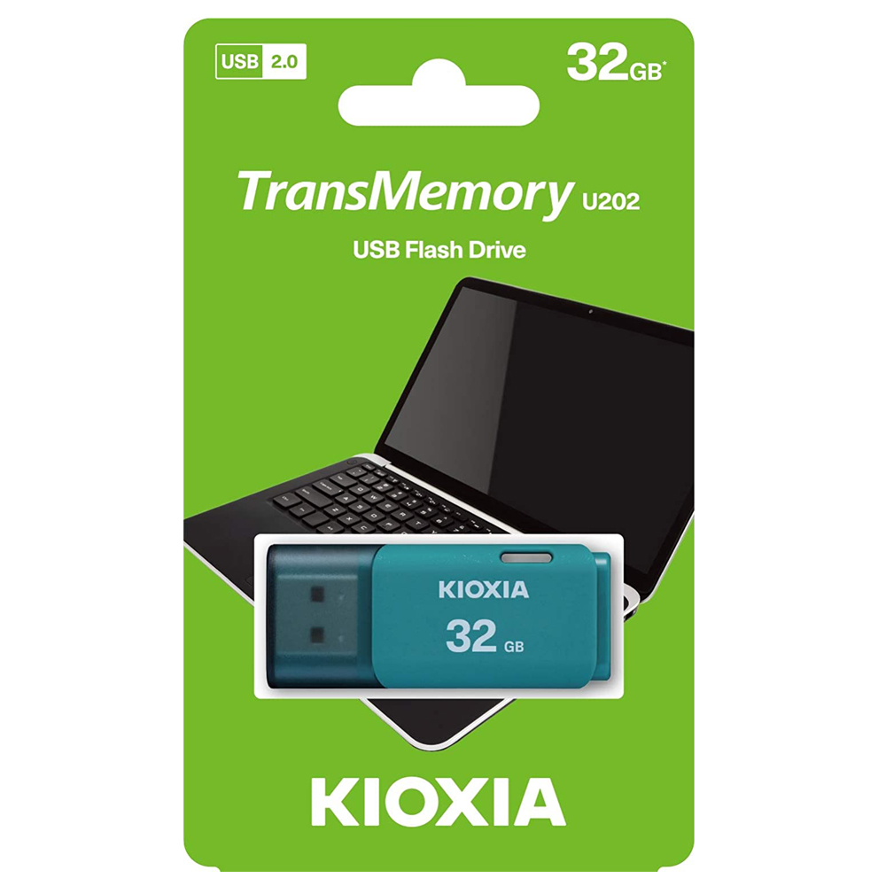 فلاش دسك كيوكسيا اطار بلاستيك KIOXIA-MEMORY-LU202-32GB