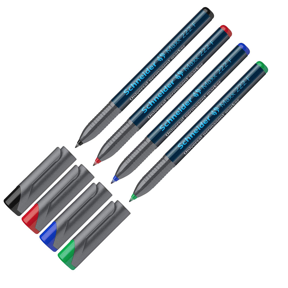 طقم أقلام شفافياتثابت شنيدر (4قلم ) MAXX-222-F