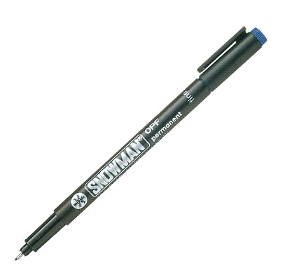 أقلام شفافيات أزرق سنومان ياباني SNOWMAN-OPS-BLO-Supur-OHP