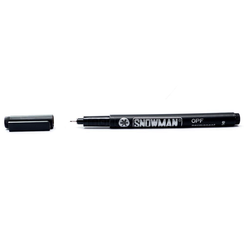 أقلام شفافيات أسود سنومان ياباني SNOWMAN-OPF-BLK-FINE-OHP