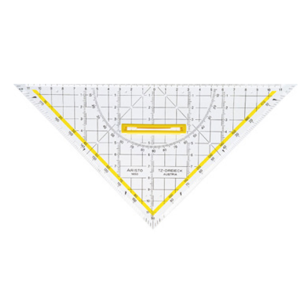 مثلث وصفي وسط 25 سم مقبض بلاستيك ماركة أرسطو Aristo-1650/4