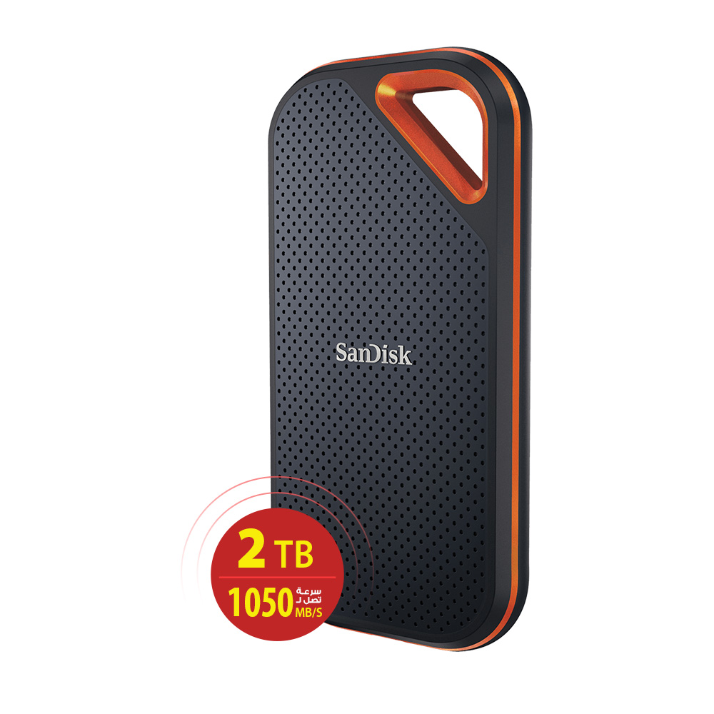 فلاش دسك سانديسك2تيرا SANDISK PORTABIE SSD 2TB -1050MB