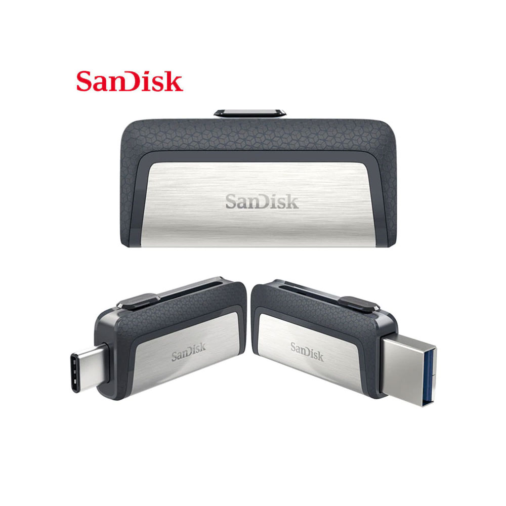 فلاش دسك سانسدك مدخلين(كمبيوتر+ تلفون وتاب) SANDISK-ULTRA-TYPE-C16GB